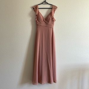 Soft Pink Full Length Dress